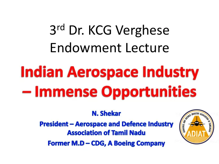 endowment lecture global a d industry size