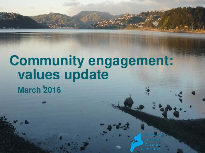 community engagement