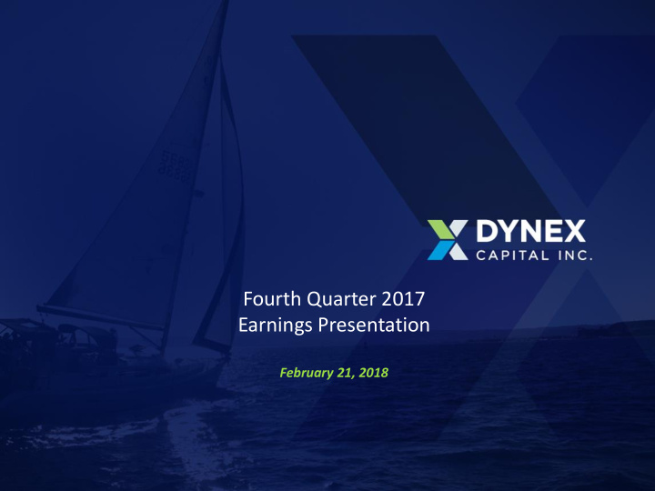fourth quarter 2017 earnings presentation