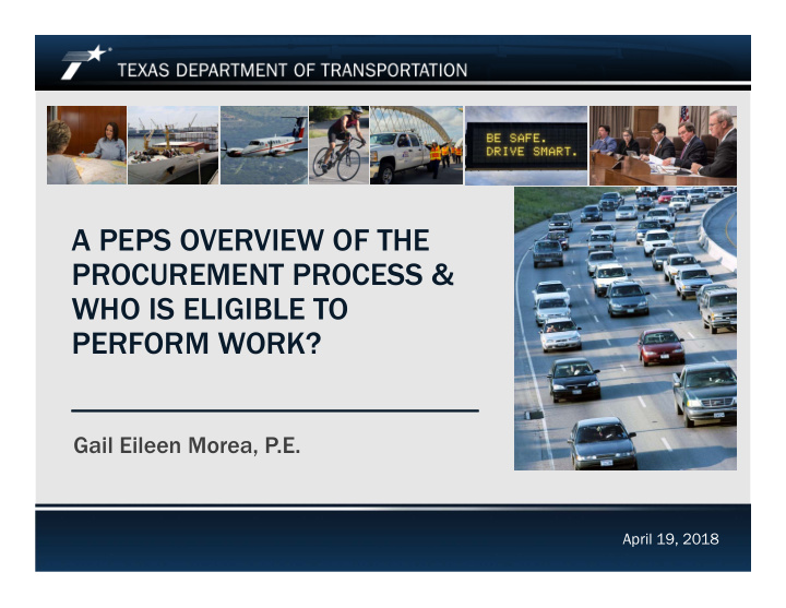 a peps overview of the procurement process who is