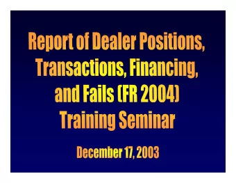 AGENDA  Topic  Speaker  Approximate Time  Welcoming Remarks  Ken Lamar  9:00-9:10  Whats New?