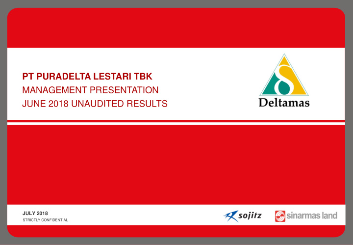 pt puradelta lestari tbk management presentation june