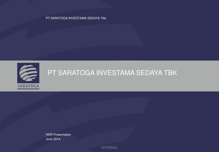 pt saratoga investama sedaya tbk