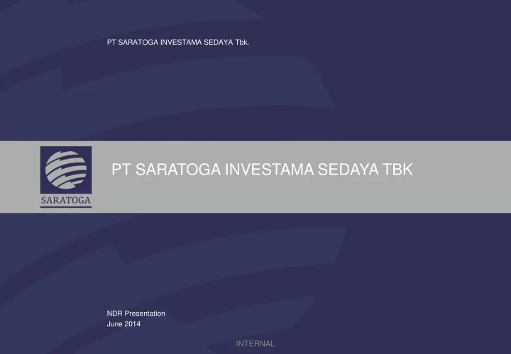 pt saratoga investama sedaya tbk