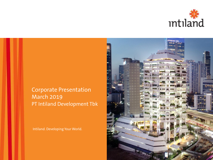 corporate presentation march 2019