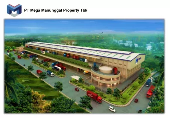 PT Mega Manunggal Property Tbk  PT Mega Manunggal Property Tbk  PT Mega Manunggal Property Tbk
