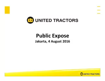 Public Expose  Jakarta, 4 August 2016