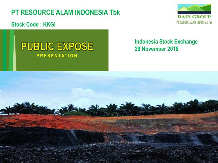 pt resource alam indonesia tbk