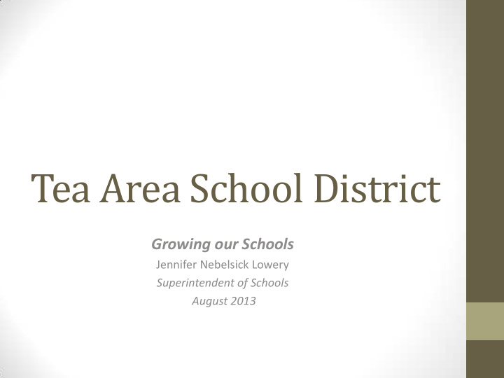tea area school district