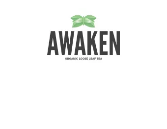 ORGANIC LOOSE LEAF TEA  RESEARCH  TARGET MARKET  Advocates who think, shop and live green.