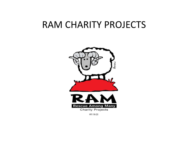 ram charity projects history