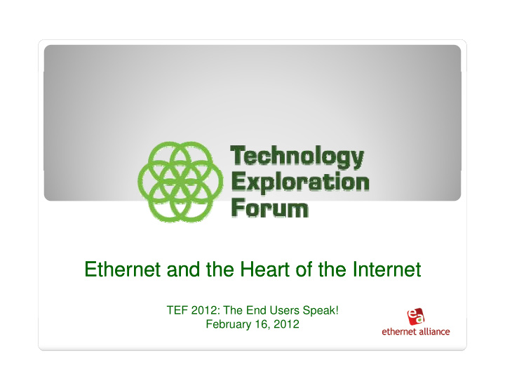 ethernet and the heart of the internet ethernet and the