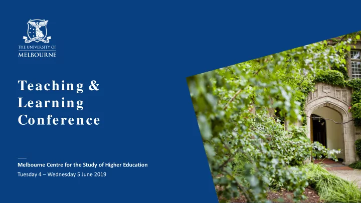 teaching learning conference