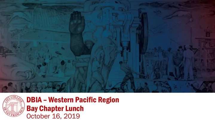 dbia western pacific region bay chapter lunch