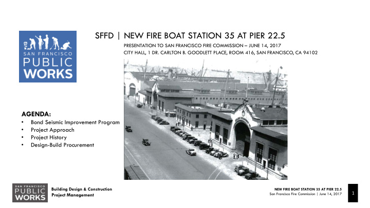 sffd new fire boat station 35 at pier 22 5