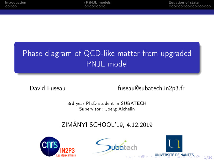 phase diagram of qcd like matter from upgraded pnjl model