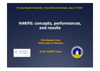 harps concepts performances and results