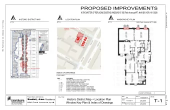 T-1  Date:  1  11/17/2017  4/4/2018  Window Key Plan &amp; Index of Drawings  4A  950 Park Avenue
