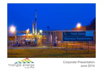 Corporate Presentation June 2014  Important  No,ce    The   informa,on   in   this