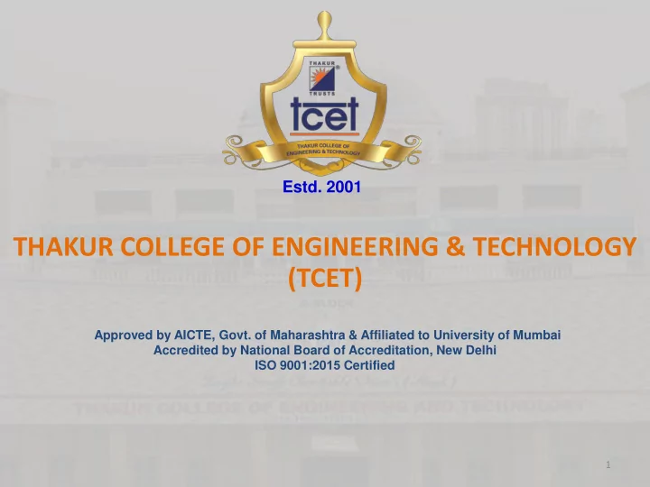 thakur college of engineering technology tcet