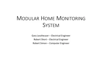 MHMS M AIN C ONTROL U NIT  Specs:  Raspberry Pi 2 Model B running Raspbian  900MHz Quad Core CPU
