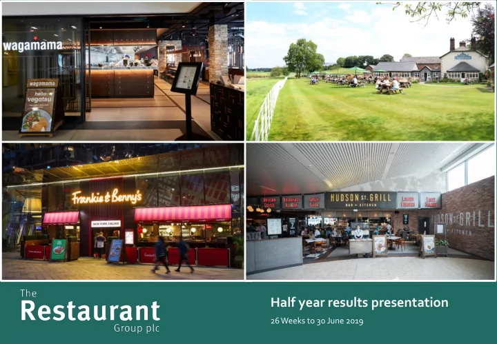 half year results presentation