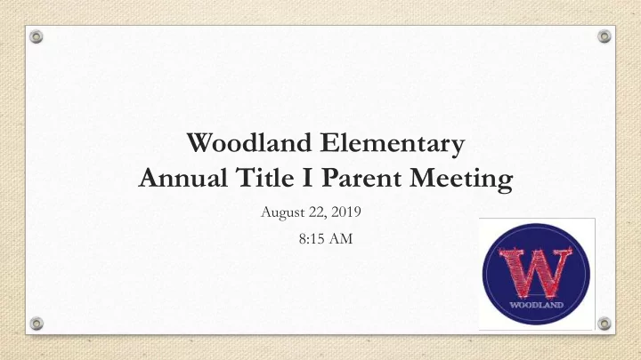 woodland elementary