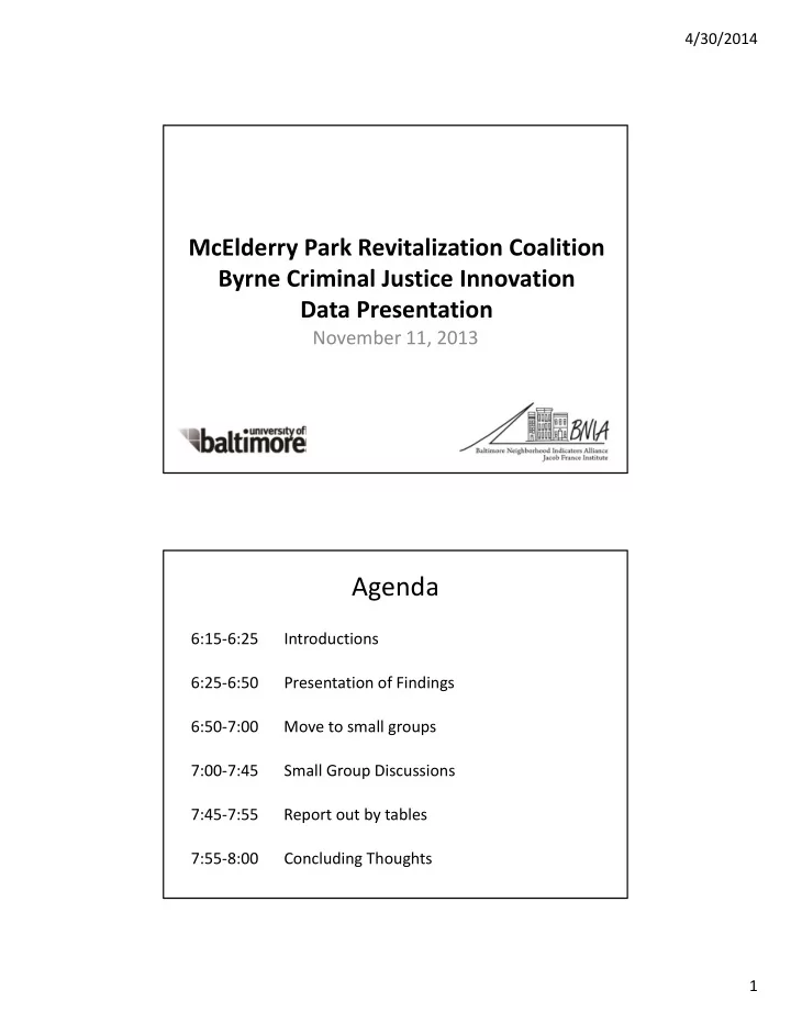 agenda