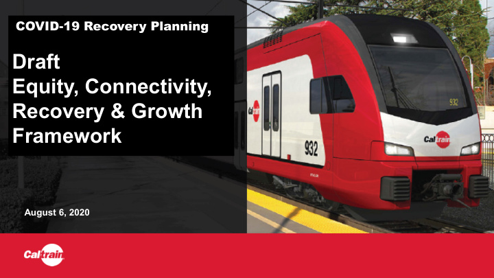 caltrain business draft plan equity connectivity recovery