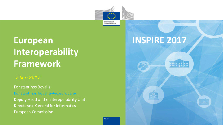 european inspire 2017 interoperability framework 7 sep