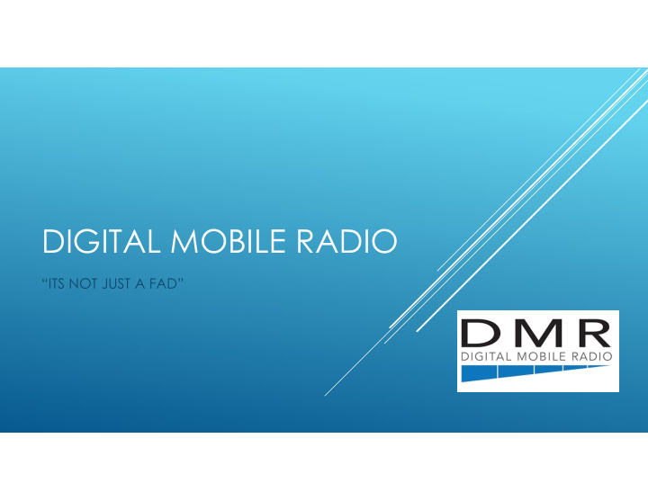 digital mobile radio
