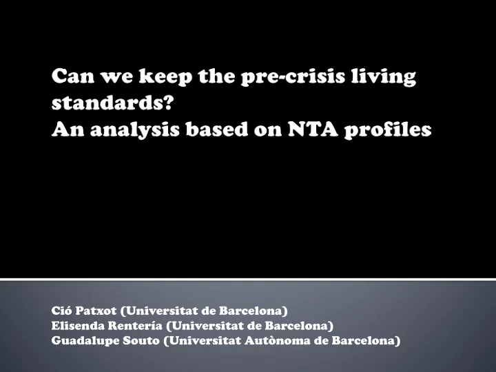 ci patxot universitat de barcelona elisenda renter a