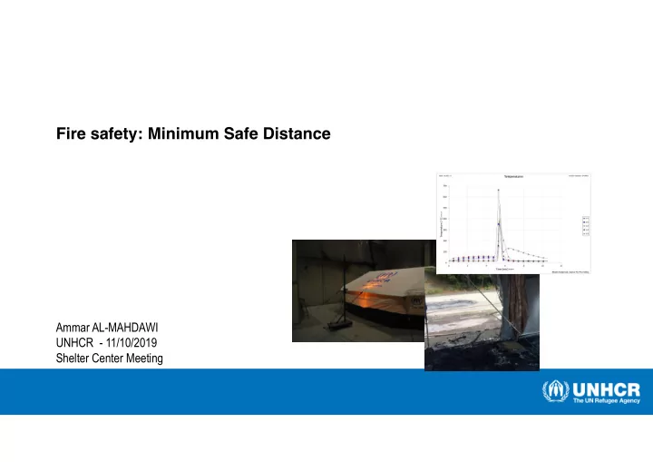fire safety minimum safe distance