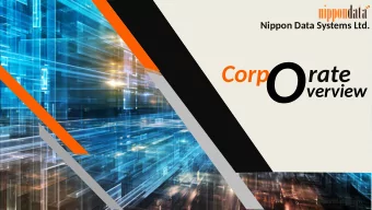 O  Corp       rate  verview  www.nippondata.com  Nippon Data Systems Ltd.  Introductjon  Technology