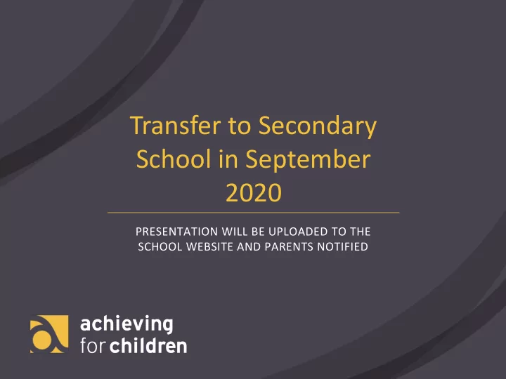 school in september