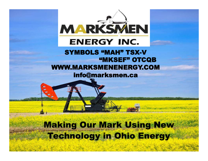 technology in ohio energy disclaimer