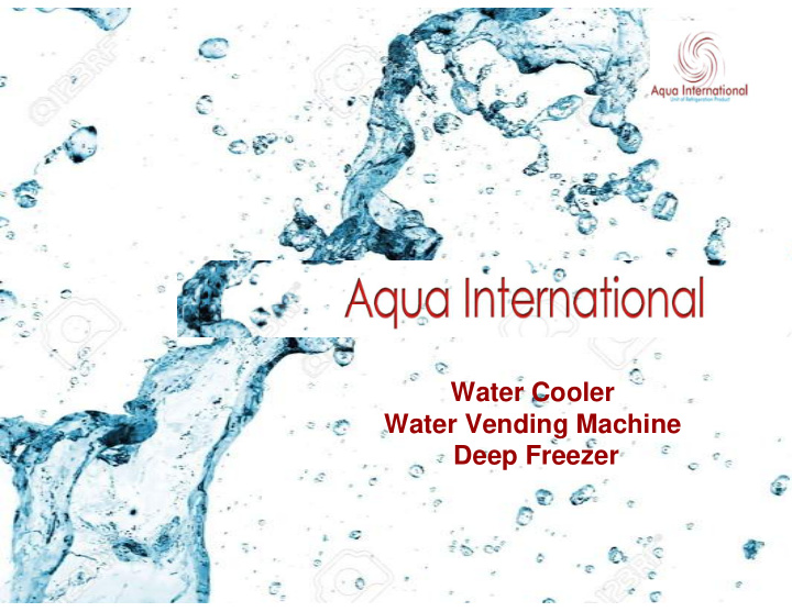 water cooler water vending machine deep freezer