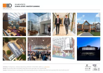 IID ARCHITECTS  SCHOOL ESTATE  MASTER PLANNING IID Architects | The Poppy Factory | 20 Petersham