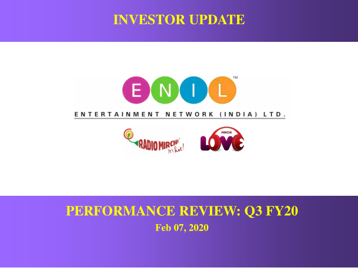 performance review q3 fy20