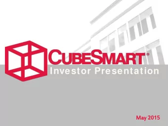Investor Presentation  May 2  2015  015  The forward-looking statements contained in this