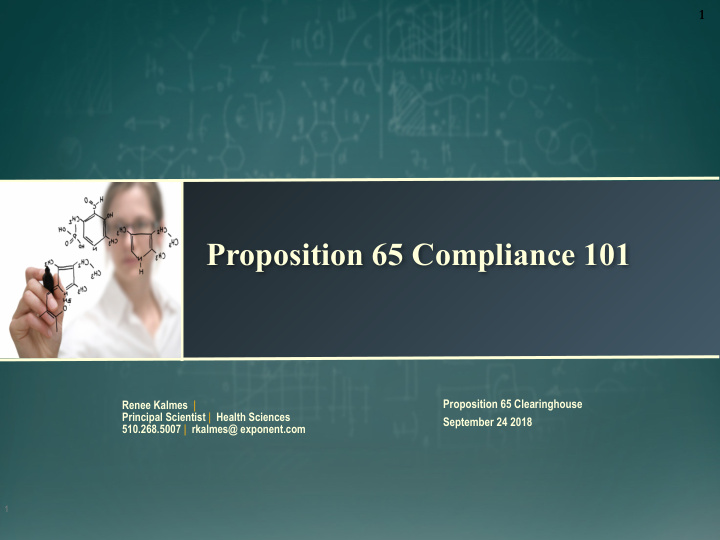 proposition 65 compliance 101