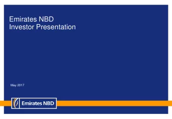 Investor Presentation  May 2017  2  Important Information  Disclaimer  The material in this