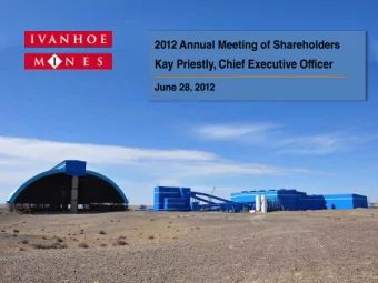 Forward-looking statements This presentation includes certain forward - looking statements.