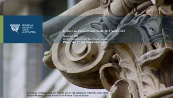 Paula Tkac, VP and Senior Economist  The views expressed here are my own and do not necessarily