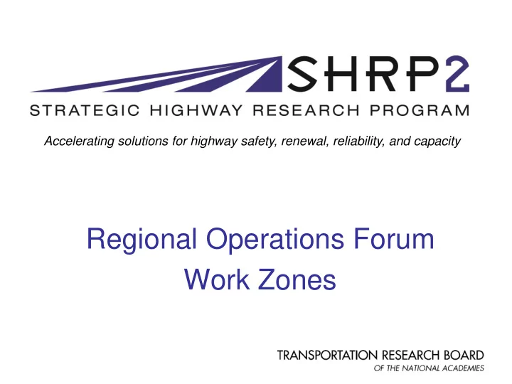 work zones work zone challenges