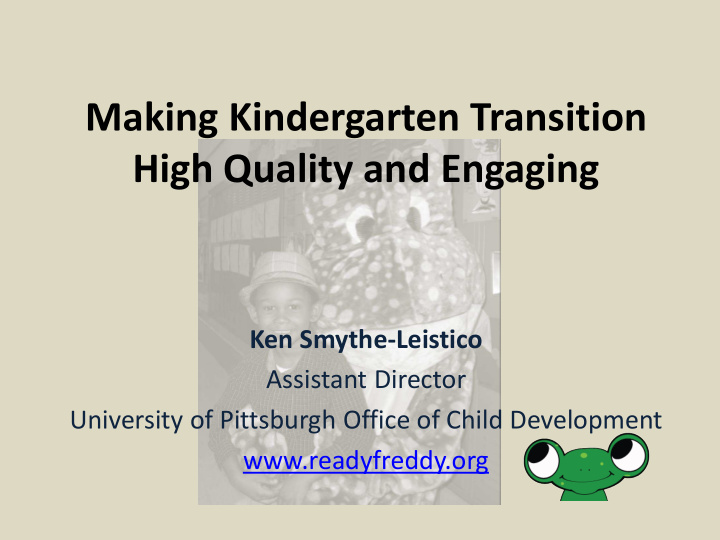making kindergarten transition