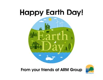 Happy Earth Day!  From your friends at ARM Group ARM Group We have Engineers, Geologists, &amp;