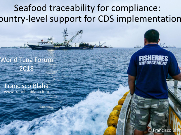 seafood traceability for compliance country level support