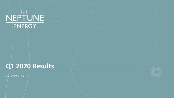 q1 2020 results