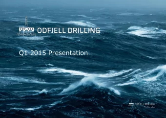 Q1 2015 Presentation  Contents  Highlights and material events  Segment reporting